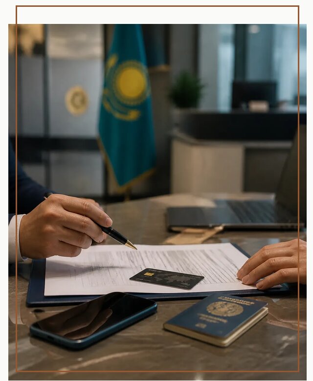 Открытие счета и банковской карты в Казахстане в Тейково